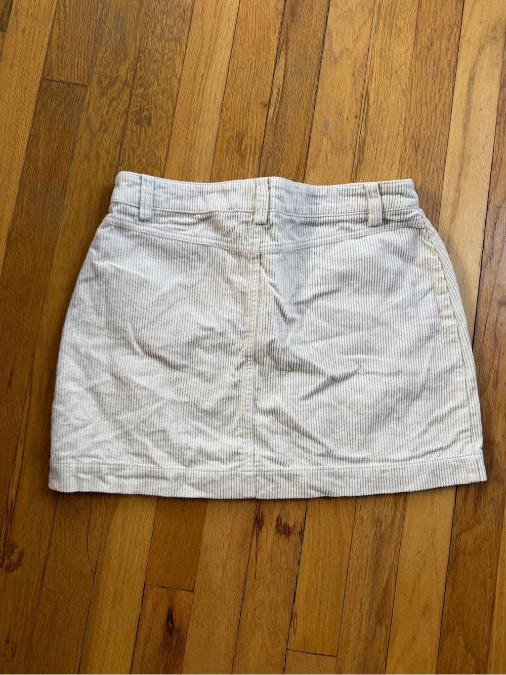 Altar’d state cream corduroy mini skirt